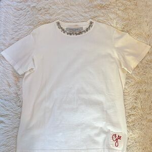 NWOT Golden Goose distressed short-sleeve embellished T-shirt